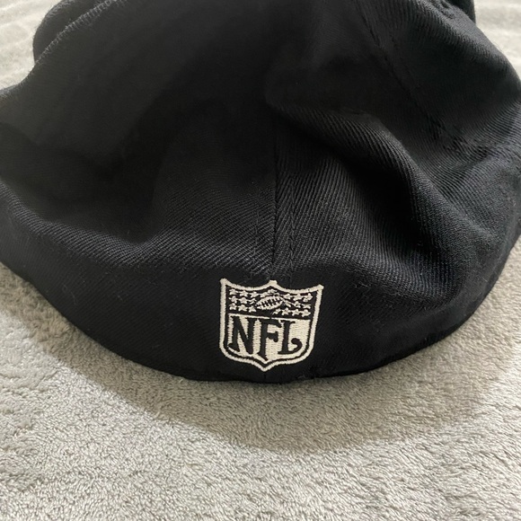 Reebok Headwear Minnesota Vikings Blacked Out Fitted Cap Size 7 3/8 - Picture 6 of 9